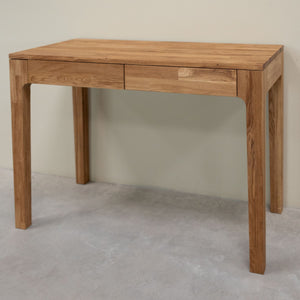 Bureau console en bois massif de chêne Axel I – 105 x 55 x 76 cm - NordicStory