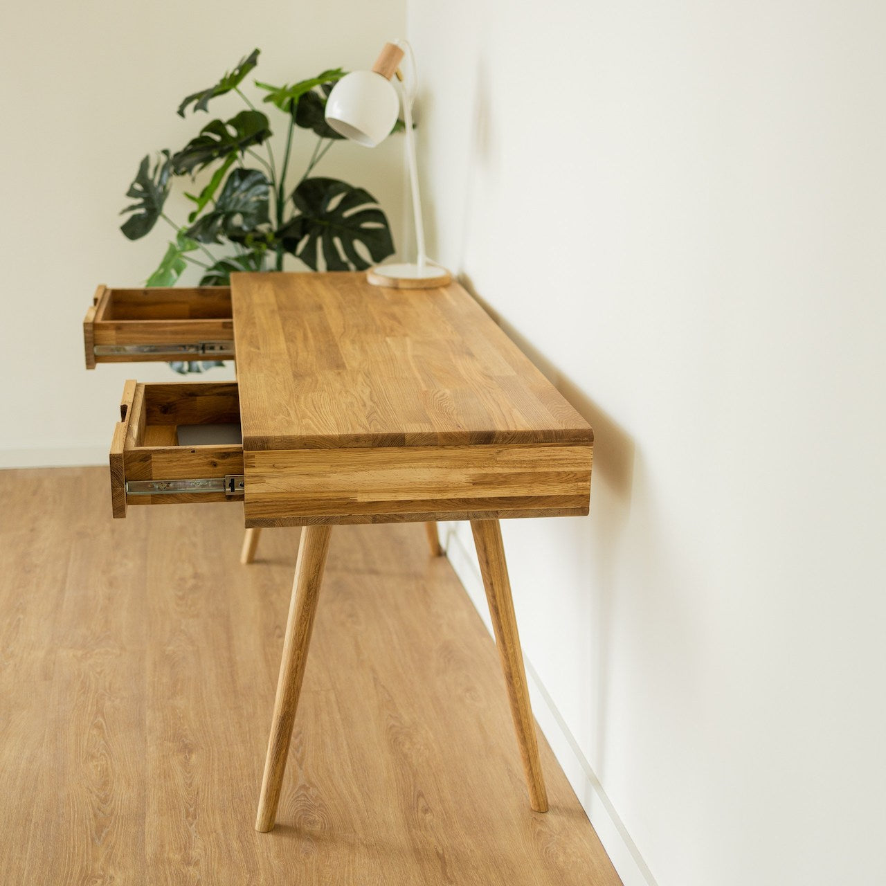 Roble.Store Bureau en bois massif de chêne Escandi 5