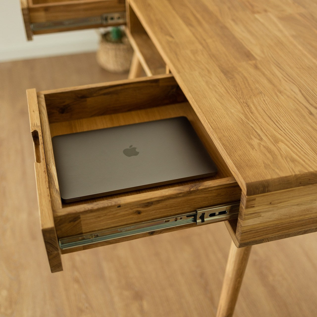 Roble.Store Bureau en bois massif de chêne Escandi 5