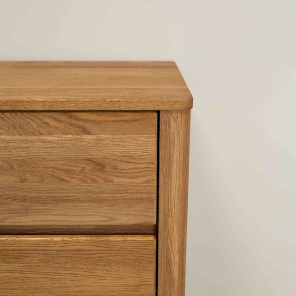 Chiffonnier commode en bois massif de chêne Elsa 5