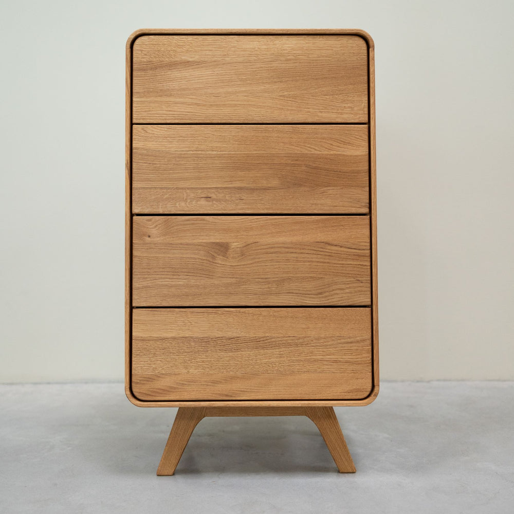 Commode en bois massif de chêne Genève - 50 x 42 x 90 cm - NordicStory