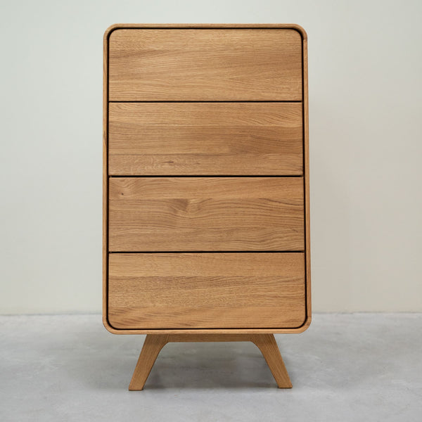 Commode en bois massif de chêne Genève - 50 x 42 x 90 cm - NordicStory