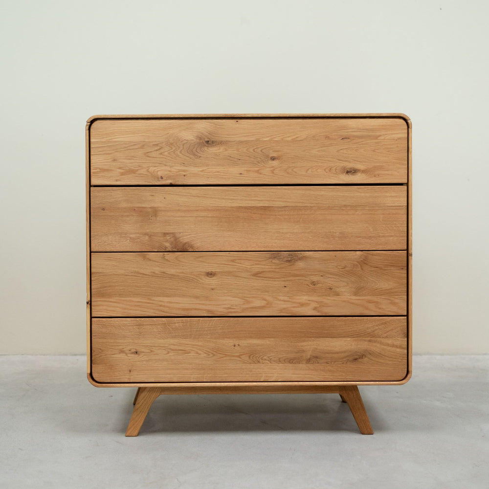 Commode en bois massif de chêne Genève 2 - 90 x 42 x 90 cm - NordicStory