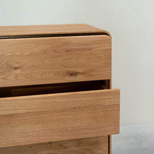 Commode en bois massif de chêne Genève 2 - 90 x 42 x 90 cm - NordicStory