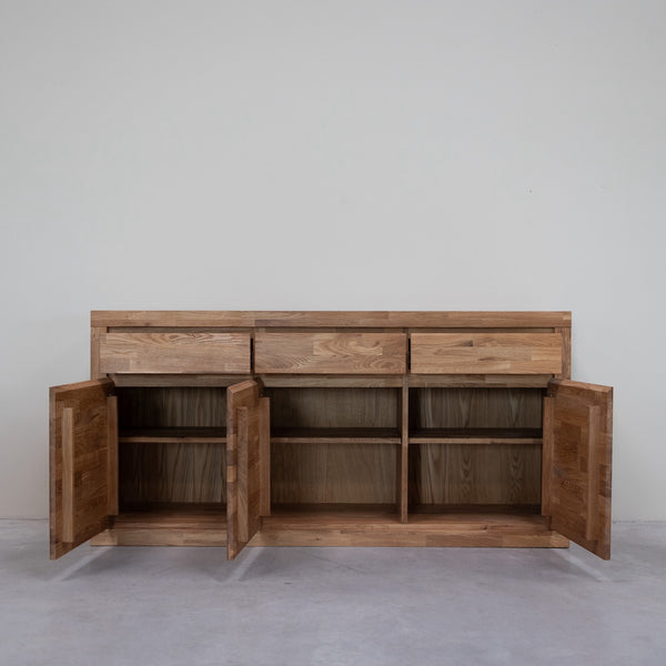 Buffet en bois massif de chêne Utah – 174 x 45 x 86 cm - NordicStory