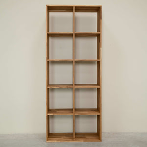 Etagère bibliothèque en bois massif de chêne style scandinave Roble.Store