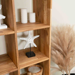 Etagère bibliothèque en bois massif de chêne style scandinave Roble.Store