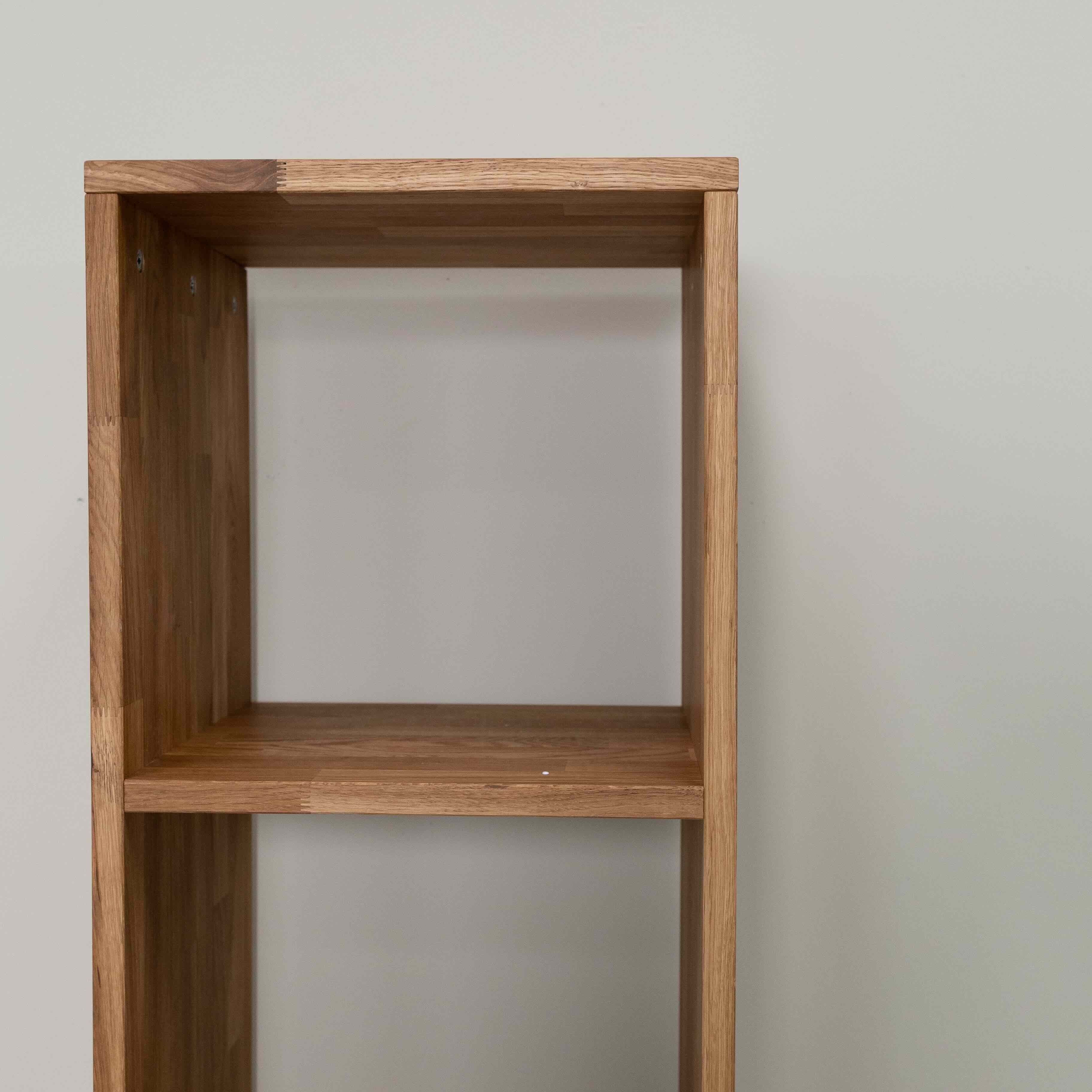 Etagère bibliothèque en bois massif de chêne style scandinave Roble.Store