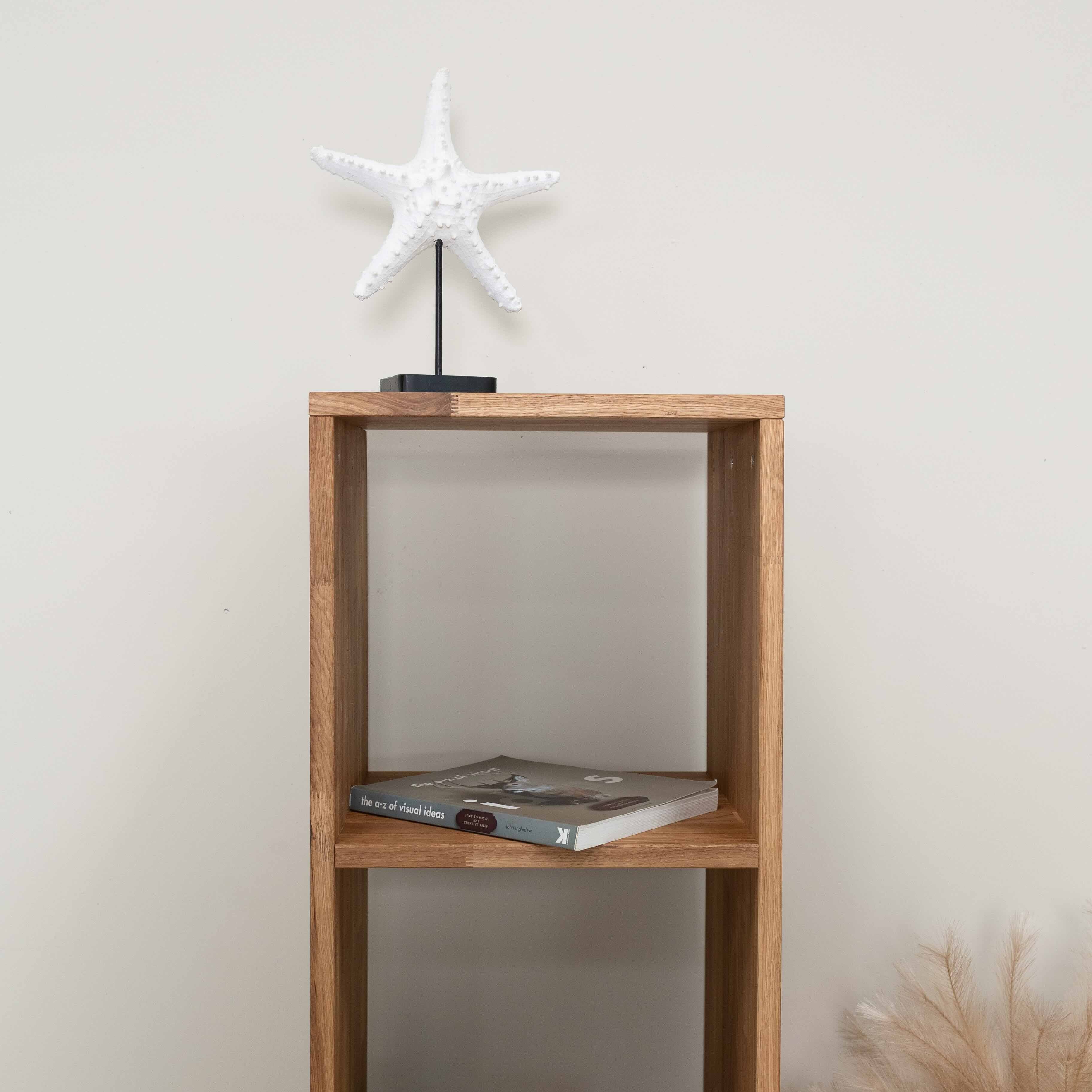 Etagère bibliothèque en bois massif de chêne style scandinave Roble.Store