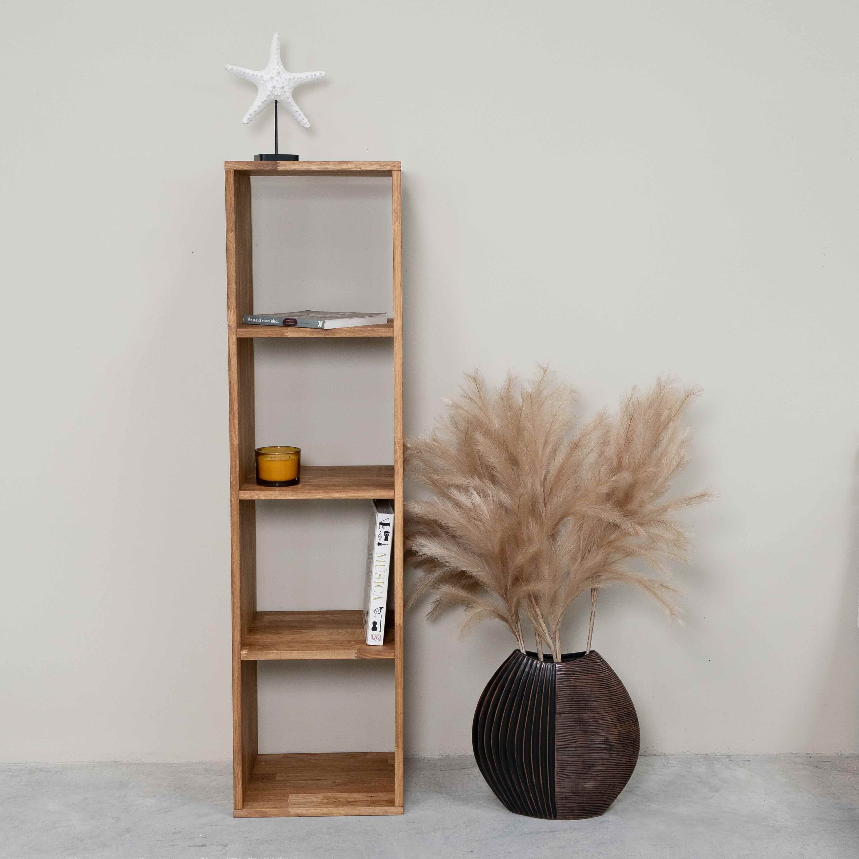 Etagère bibliothèque en bois massif de chêne style scandinave Roble.Store