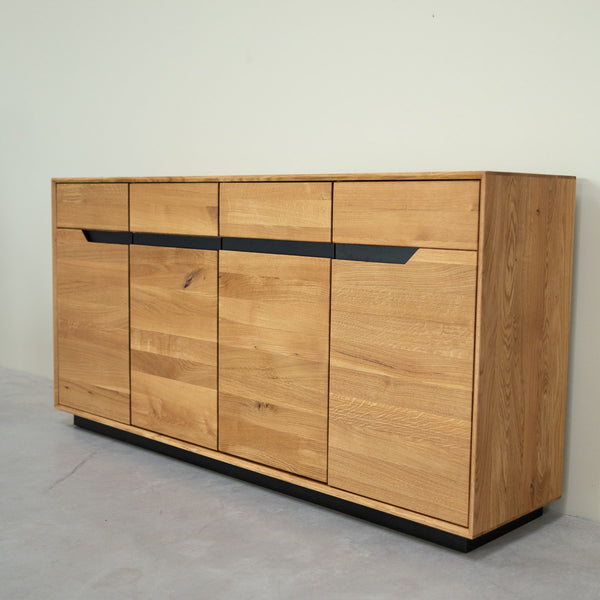 Buffet en bois massif de chêne Bremen - 180 x 42 x 90 cm - NordicStory
