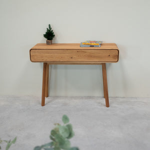 Console coiffeuse en bois massif de chêne Genève - 110 x 35 x 80 cm - NordicStory
