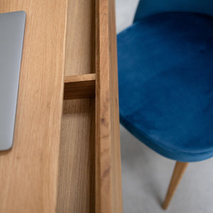 Console coiffeuse en bois massif de chêne Genève - 110 x 35 x 80 cm - NordicStory