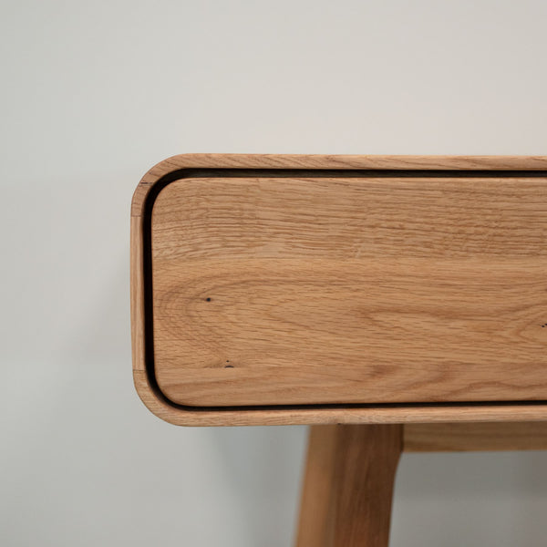 Console coiffeuse en bois massif de chêne Genève - 110 x 35 x 80 cm - NordicStory