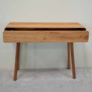 Console coiffeuse en bois massif de chêne Genève - 110 x 35 x 80 cm - NordicStory