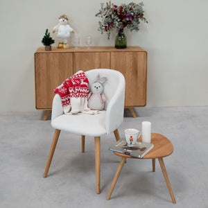 Lot de 3 tables basses gigognes en chêne massif Genève - NordicStory