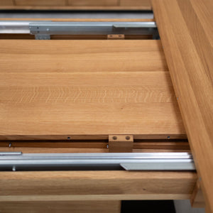 Table à manger extensible en bois massif de chêne Bremen - 160-250 x 100 x 75 cm - NordicStory