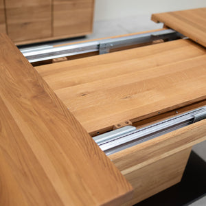 Table à manger extensible en bois massif de chêne Bremen - 160-250 x 100 x 75 cm - NordicStory