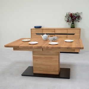 Table à manger extensible en bois massif de chêne Bremen - 160-250 x 100 x 75 cm - NordicStory
