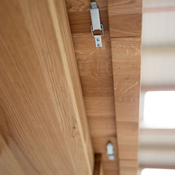 Table à manger extensible en bois massif de chêne Bremen - 160-250 x 100 x 75 cm - NordicStory