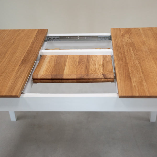 Table à manger extensible en bois massif Lausanne - VESKOR