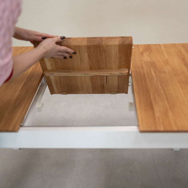 Table à manger extensible en bois massif Lausanne - VESKOR