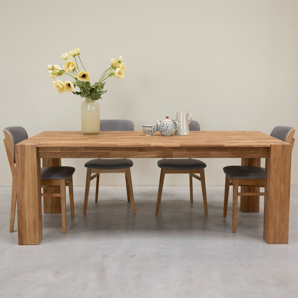 Table à manger en bois massif de chêne Mauritz 3 – 180 x 90 x 75 cm - NordicStory