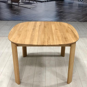 Table à manger ronde extensible en bois massif de chêne Victoria - VESKOR