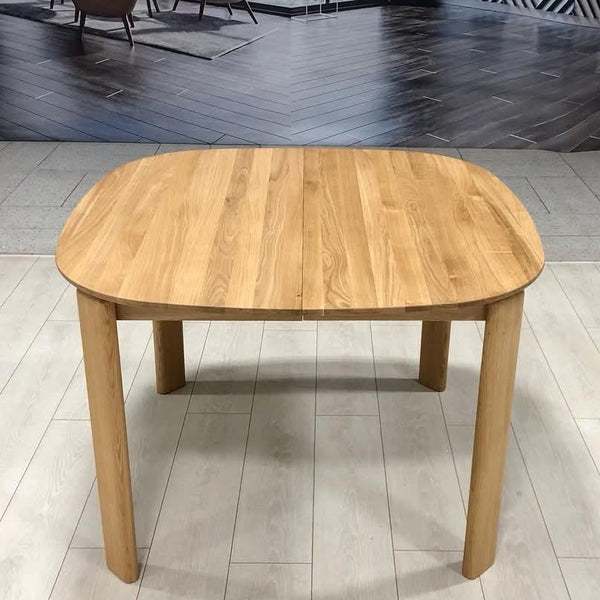 Table à manger ronde extensible en bois massif de chêne Victoria - VESKOR