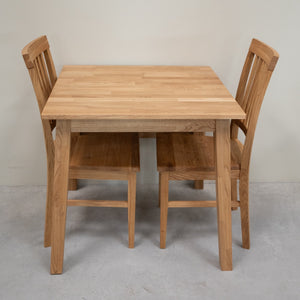 Table à manger extensible en bois massif de chêne Tomas - VESKOR