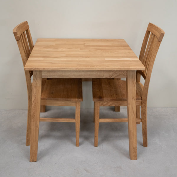 Table à manger extensible en bois massif de chêne Tomas - VESKOR