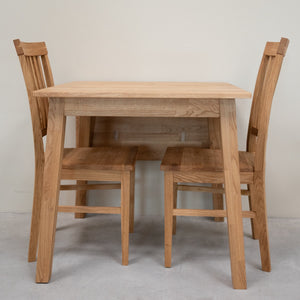 Table à manger extensible en bois massif de chêne Tomas - VESKOR