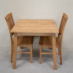 Table à manger extensible en bois massif de chêne Tomas - VESKOR