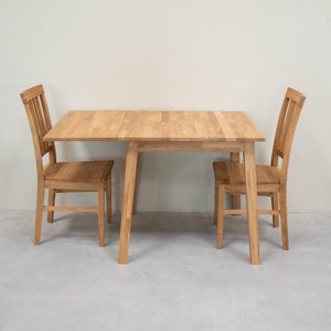 Table à manger extensible en bois massif de chêne Tomas - VESKOR