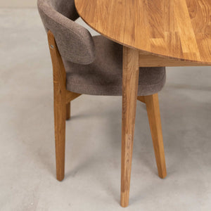 Table à manger extensible en bois massif de chêne Escandi 5