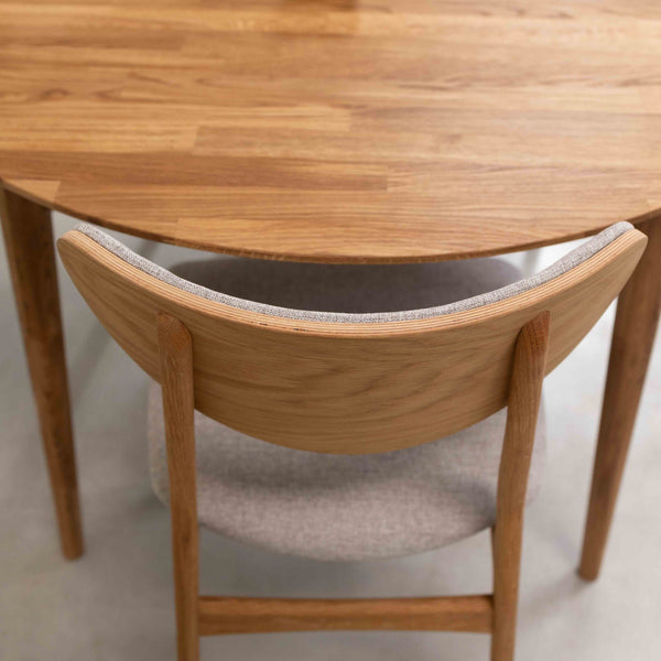 Table à manger extensible en bois massif de chêne Escandi 5