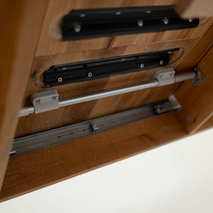 Table à manger extensible en bois massif de chêne Genève - 160-200 x 90 x 75 cm - NordicStory