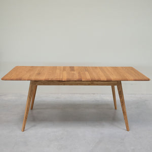 Table à manger extensible en bois massif de chêne Genève - 160-200 x 90 x 75 cm - NordicStory