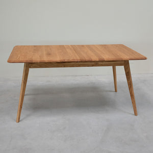Table à manger extensible en bois massif de chêne Genève - 160-200 x 90 x 75 cm - NordicStory