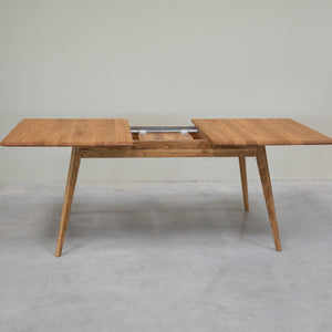 Table à manger extensible en bois massif de chêne Genève - 160-200 x 90 x 75 cm - NordicStory