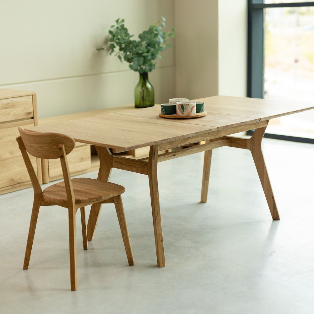 Table à manger extensible en bois massif de chêne Harold – 140-180/170-210 x 90 x 75 cm - NordicStory