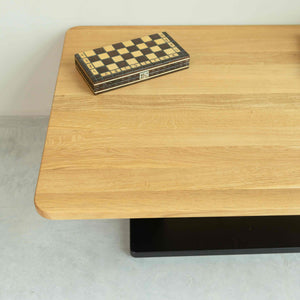 Table basse en bois massif de chêne Bremen