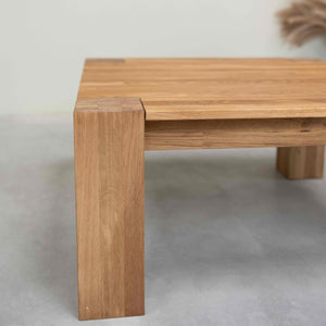Table basse en bois massif de chêne Nordic