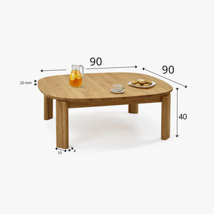 Table basse en bois massif de chêne Victoria - VESKOR