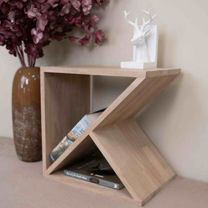 Table de chevet en bois massif de chêne