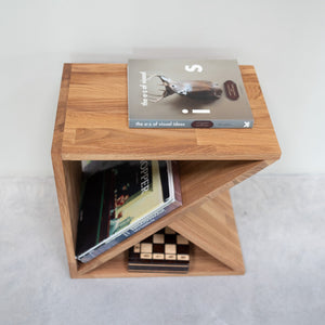 Table de chevet en bois massif de chêne