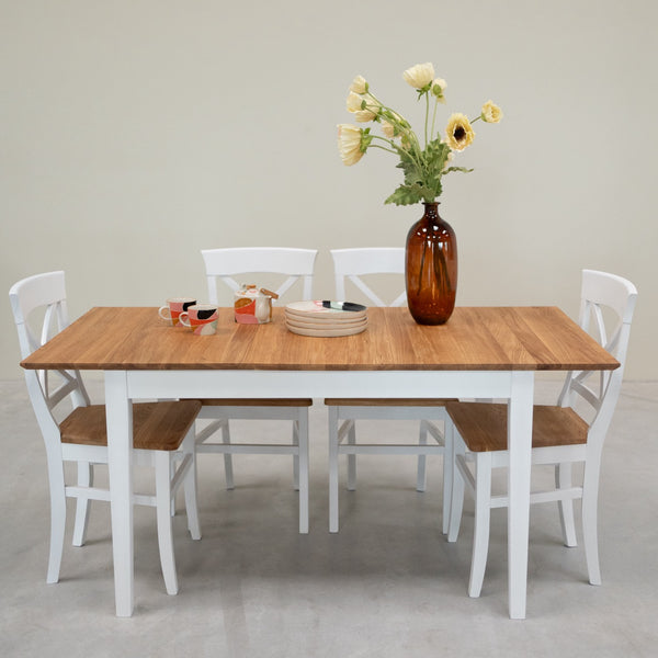 Table à manger extensible en bois massif Lausanne - VESKOR