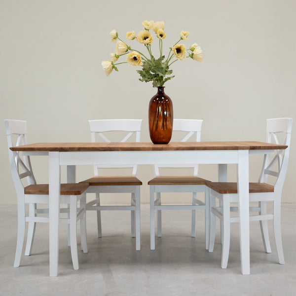 Table à manger extensible en bois massif Lausanne - VESKOR