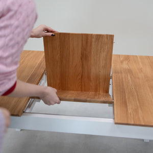 Table à manger extensible en bois massif Lausanne - VESKOR