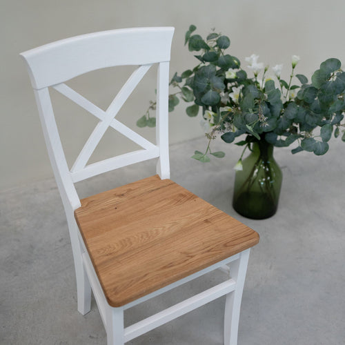 Chaise en bois massif Lausanne - Lot de 2 ou 4 - VESKOR
